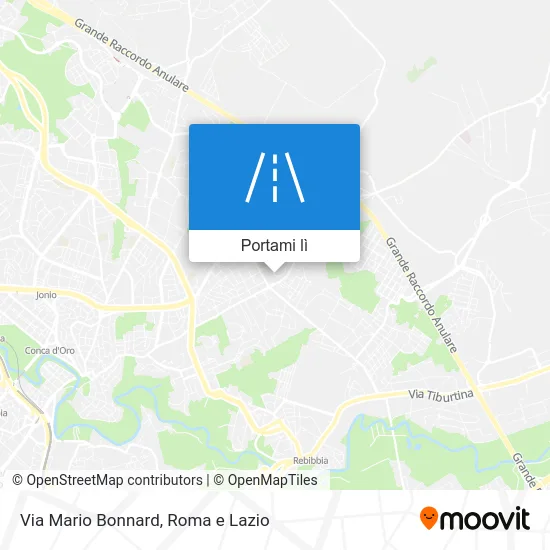 Mappa Via Mario Bonnard