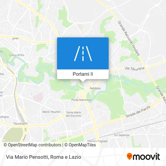 Mappa Via Mario Pensotti
