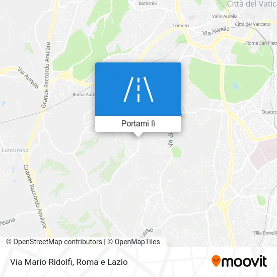 Mappa Via Mario Ridolfi