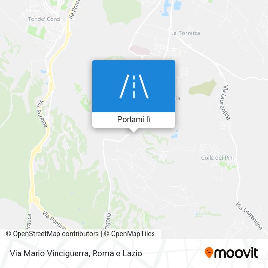 Mappa Via Mario Vinciguerra