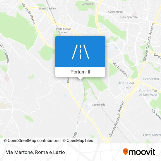Mappa Via Martone