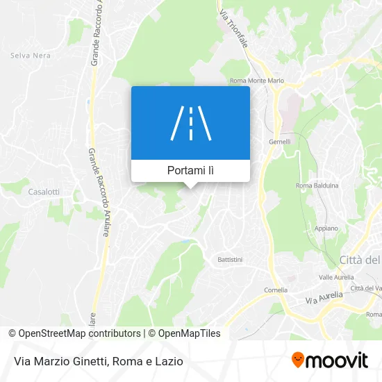 Mappa Via Marzio Ginetti