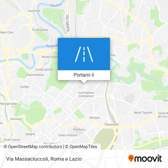 Mappa Via Massaciuccoli