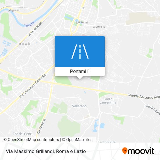 Mappa Via Massimo Grillandi