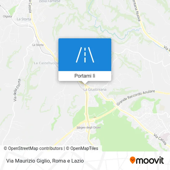 Mappa Via Maurizio Giglio
