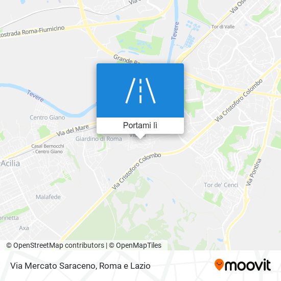 Mappa Via Mercato Saraceno
