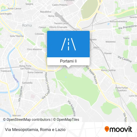 Mappa Via Mesopotamia