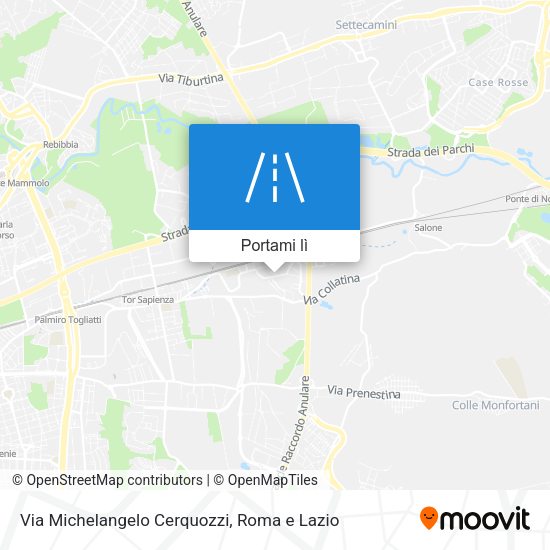 Mappa Via Michelangelo Cerquozzi