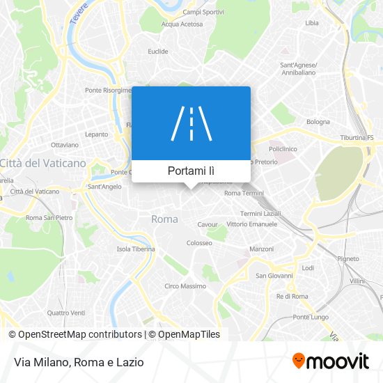 Mappa Via Milano