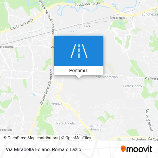 Mappa Via Mirabella Eclano