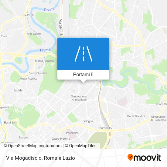 Mappa Via Mogadiscio