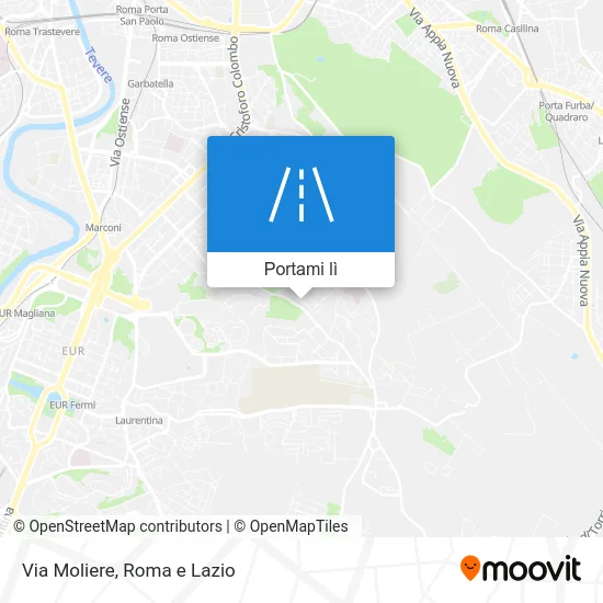 Mappa Via Moliere