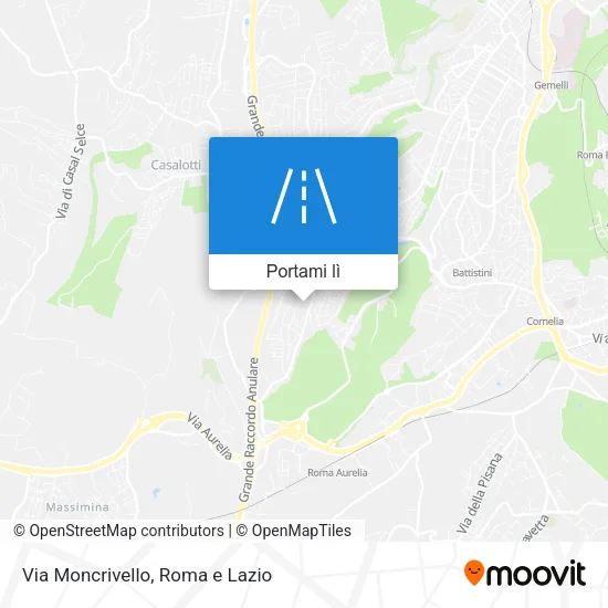 Mappa Via Moncrivello