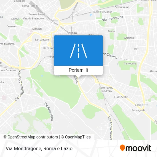 Mappa Via Mondragone