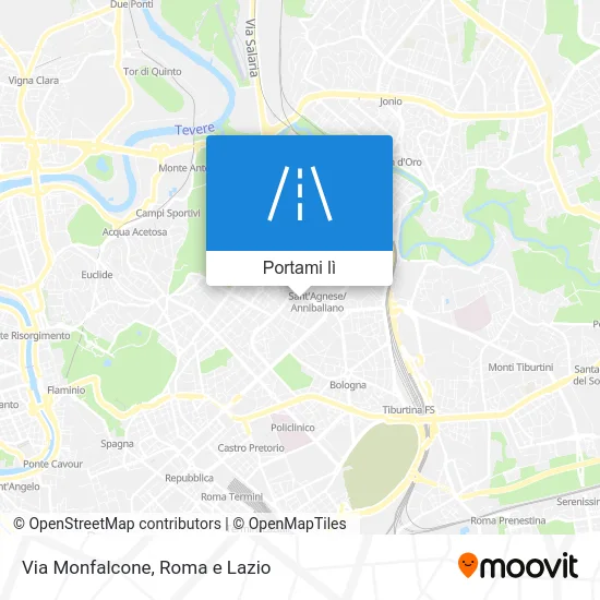 Mappa Via Monfalcone