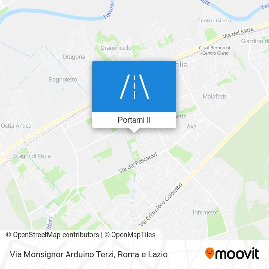 Mappa Via Monsignor Arduino Terzi