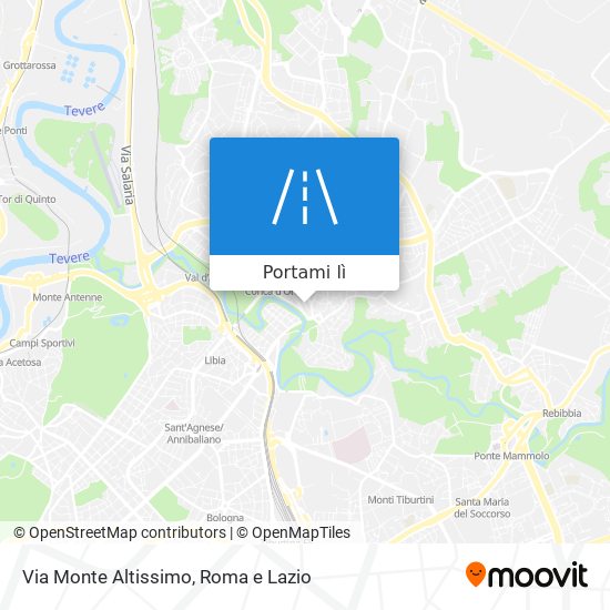 Mappa Via Monte Altissimo