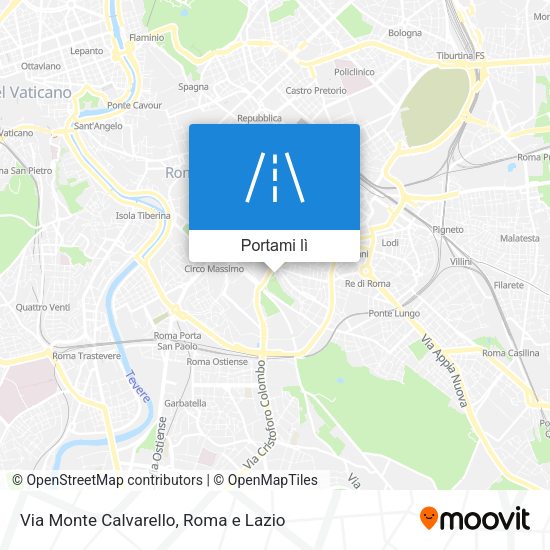 Mappa Via Monte Calvarello