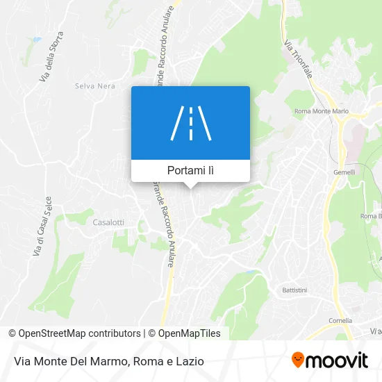 Mappa Via Monte Del Marmo
