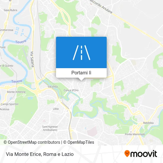 Mappa Via Monte Erice