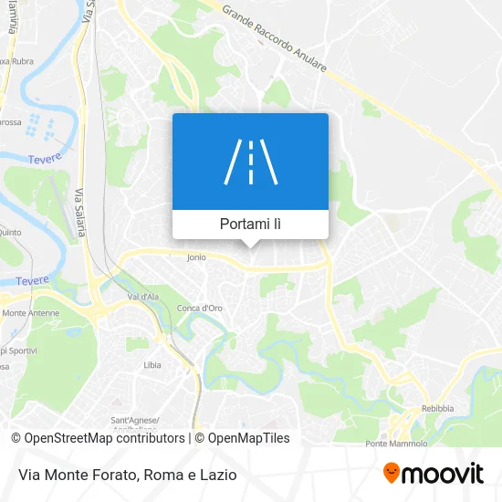 Mappa Via Monte Forato