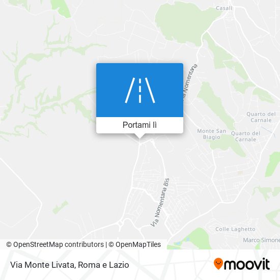 Mappa Via Monte Livata