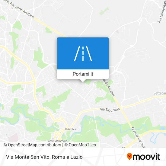 Mappa Via Monte San Vito