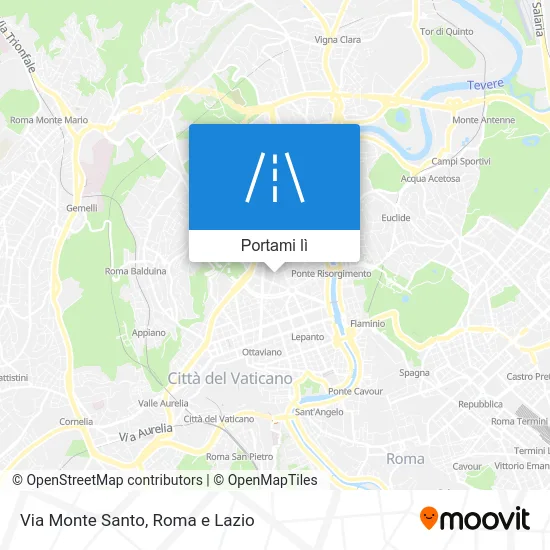 Mappa Via Monte Santo