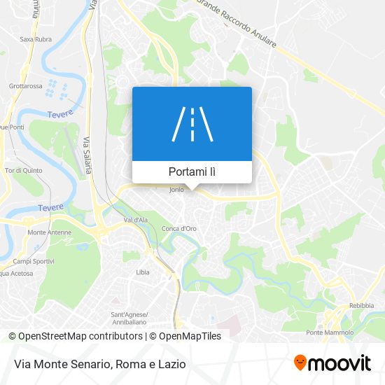 Mappa Via Monte Senario