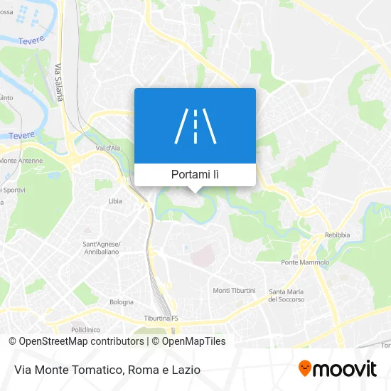 Mappa Via Monte Tomatico