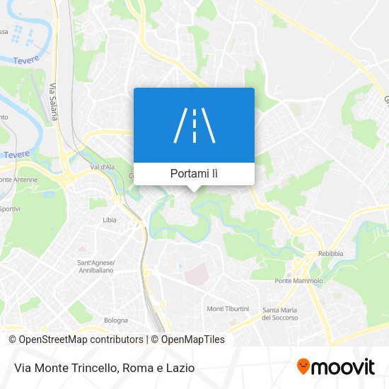 Mappa Via Monte Trincello
