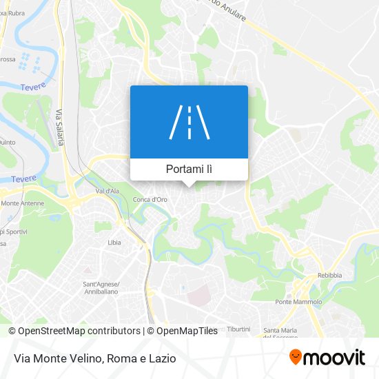 Mappa Via Monte Velino