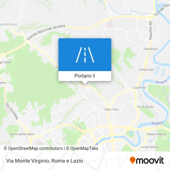Mappa Via Monte Virginio