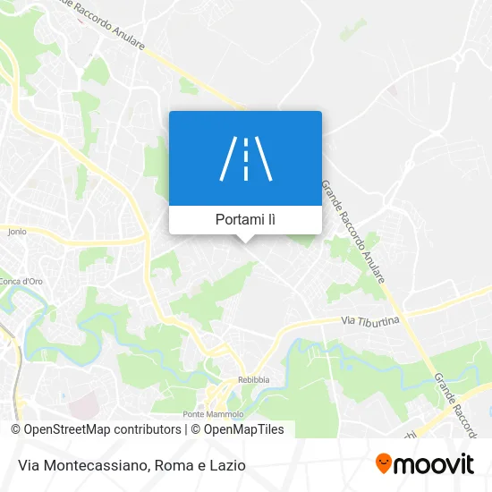 Mappa Via Montecassiano