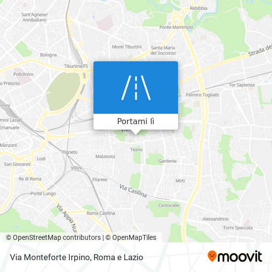 Mappa Via Monteforte Irpino