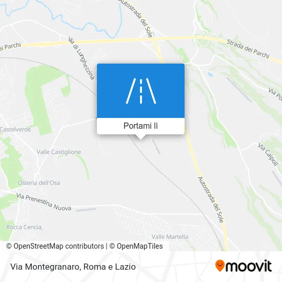 Mappa Via Montegranaro