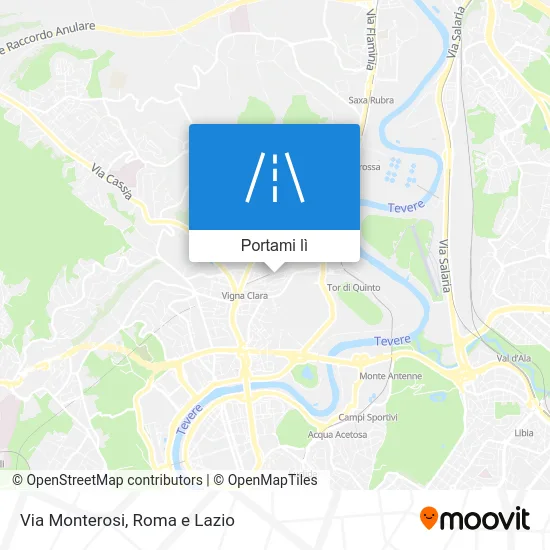 Mappa Via Monterosi