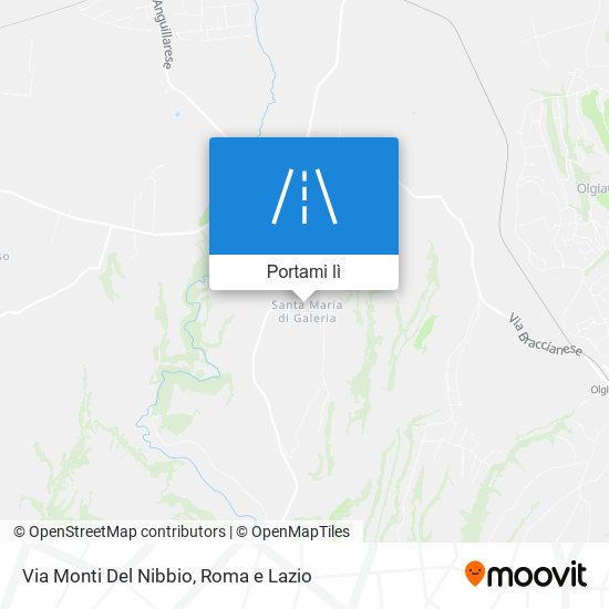 Mappa Via Monti Del Nibbio