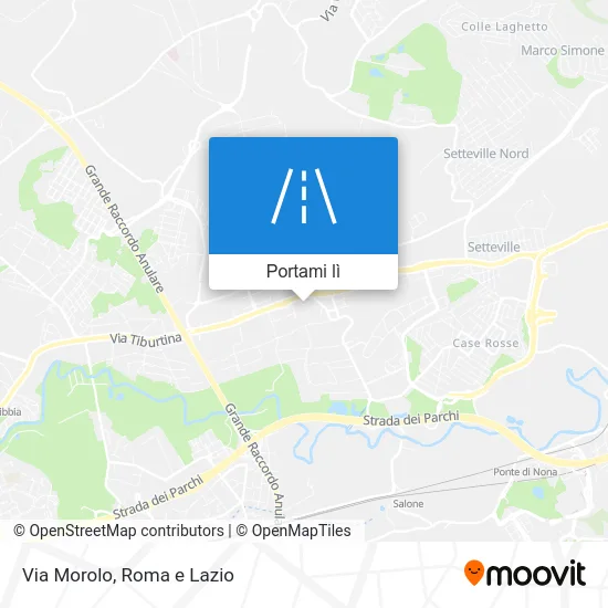 Mappa Via Morolo