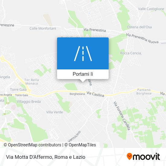 Mappa Via Motta D'Affermo