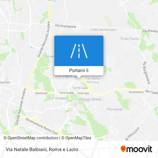 Mappa Via Natale Balbiani