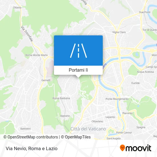 Mappa Via Nevio