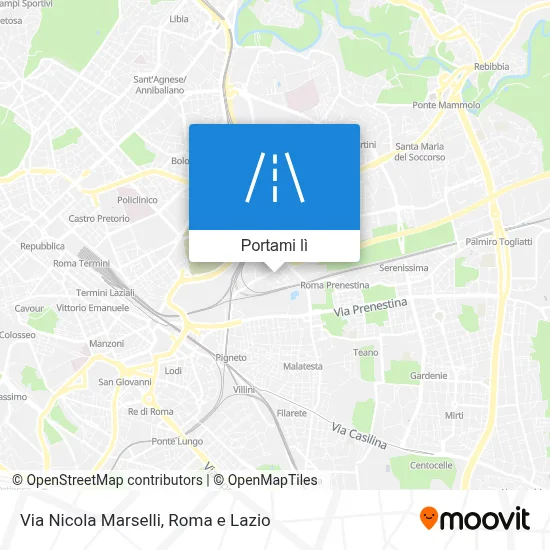 Mappa Via Nicola Marselli