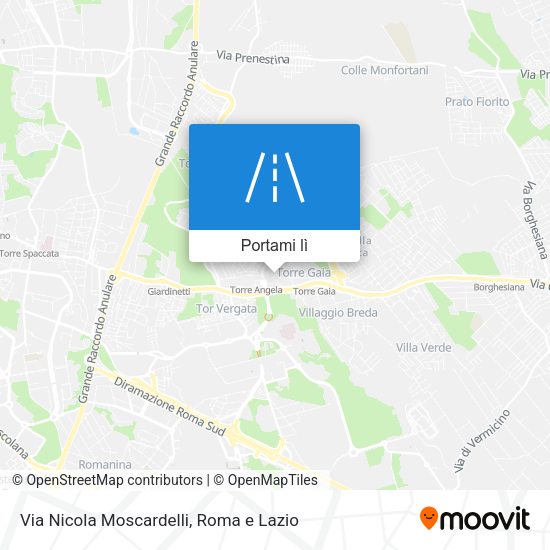 Mappa Via Nicola Moscardelli