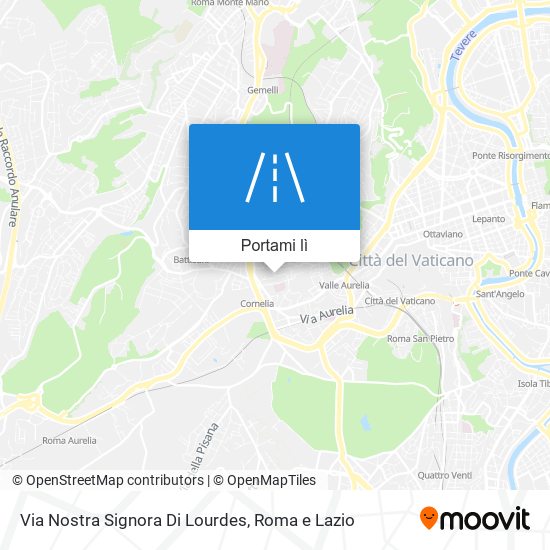 Mappa Via Nostra Signora Di Lourdes