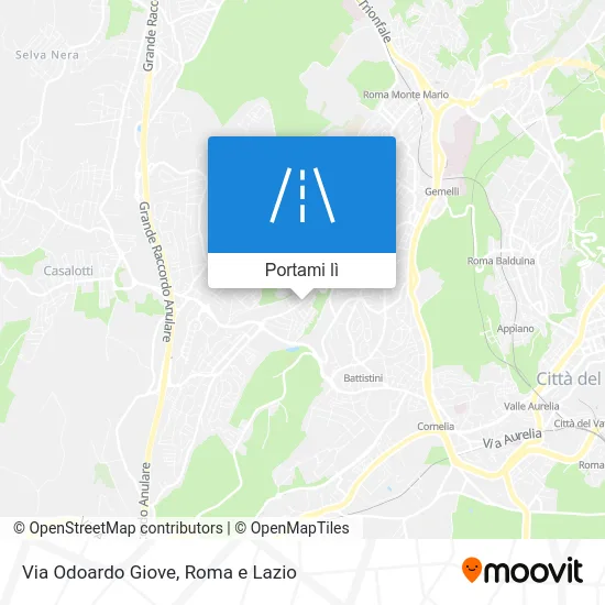 Mappa Via Odoardo Giove