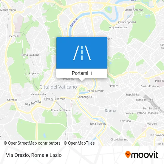 Mappa Via Orazio