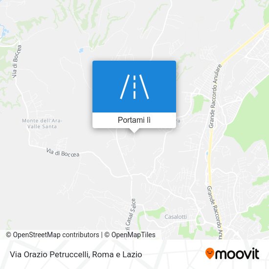 Mappa Via Orazio Petruccelli