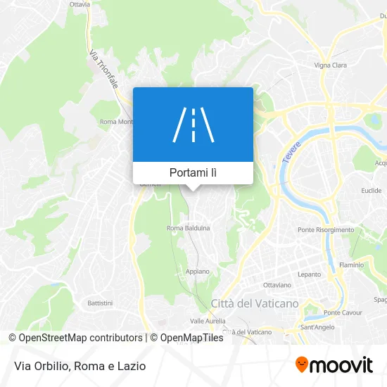 Mappa Via Orbilio
