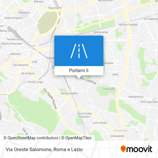Mappa Via Oreste Salomone
